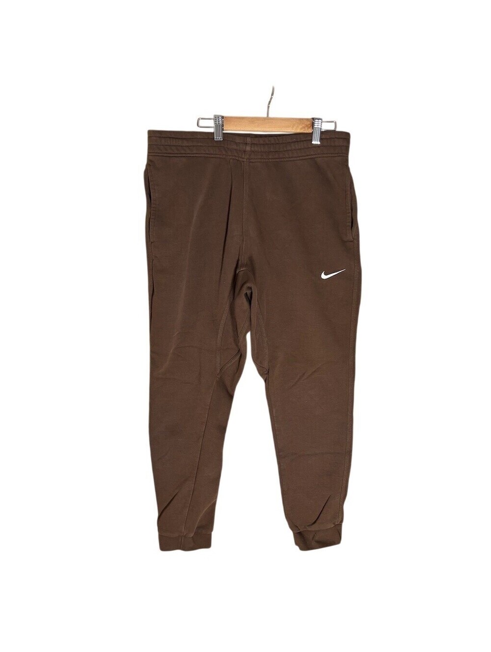 Nike Sportswear Club Fleece Jogger Sweatpants Men's L Brown Swoosh